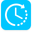 ícone de redução de tempo de espera ao entrar em contato com os canais de comunicação da clínica